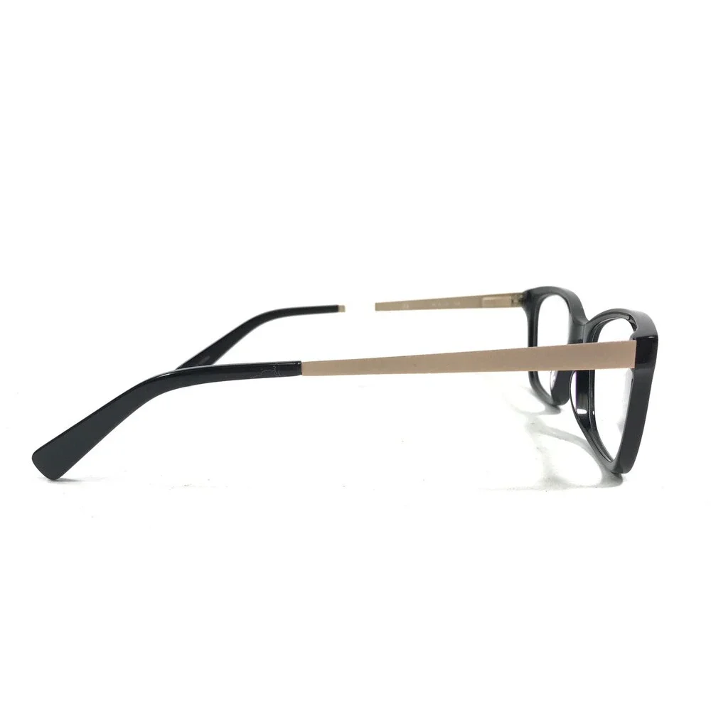 Oleg Cassini OCO534 001 Eyeglasses Frames Black Gold Square Full Rim 54-19-140